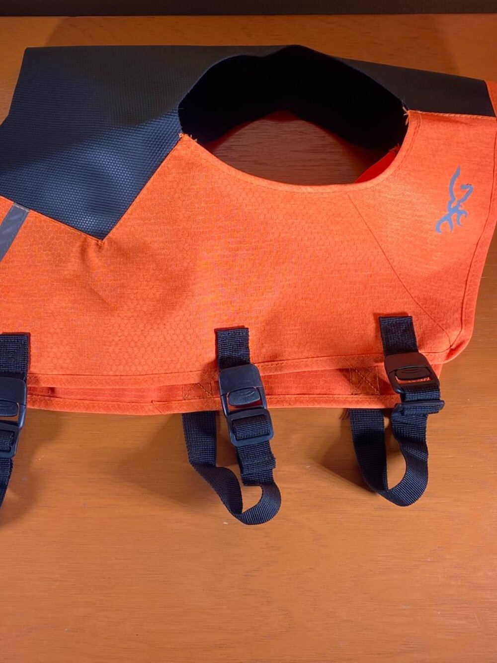 Browning Hunting Tech Full Coverage Dog Safety Vest Orange/Black Size Medium